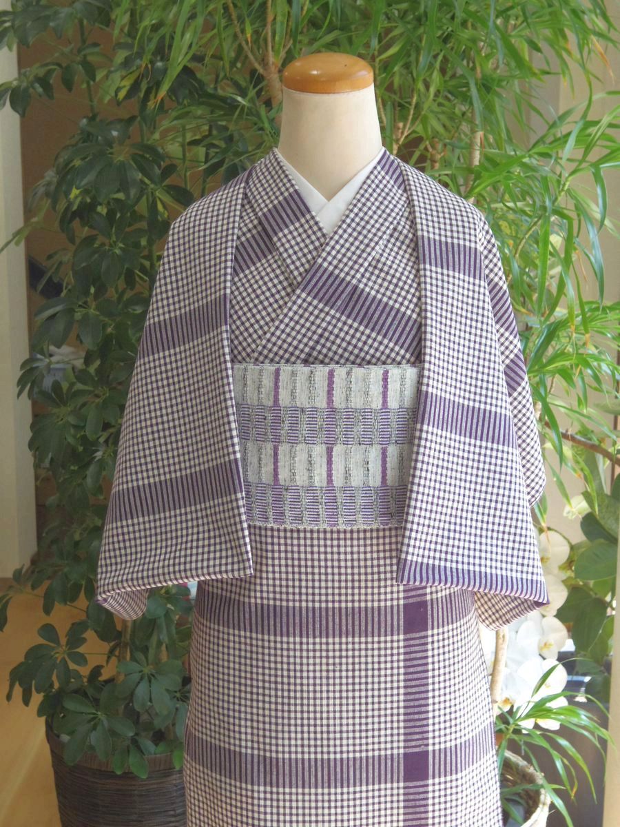 こだまオリジナル片貝木綿　日本の伝統色シリーズ　濃紫